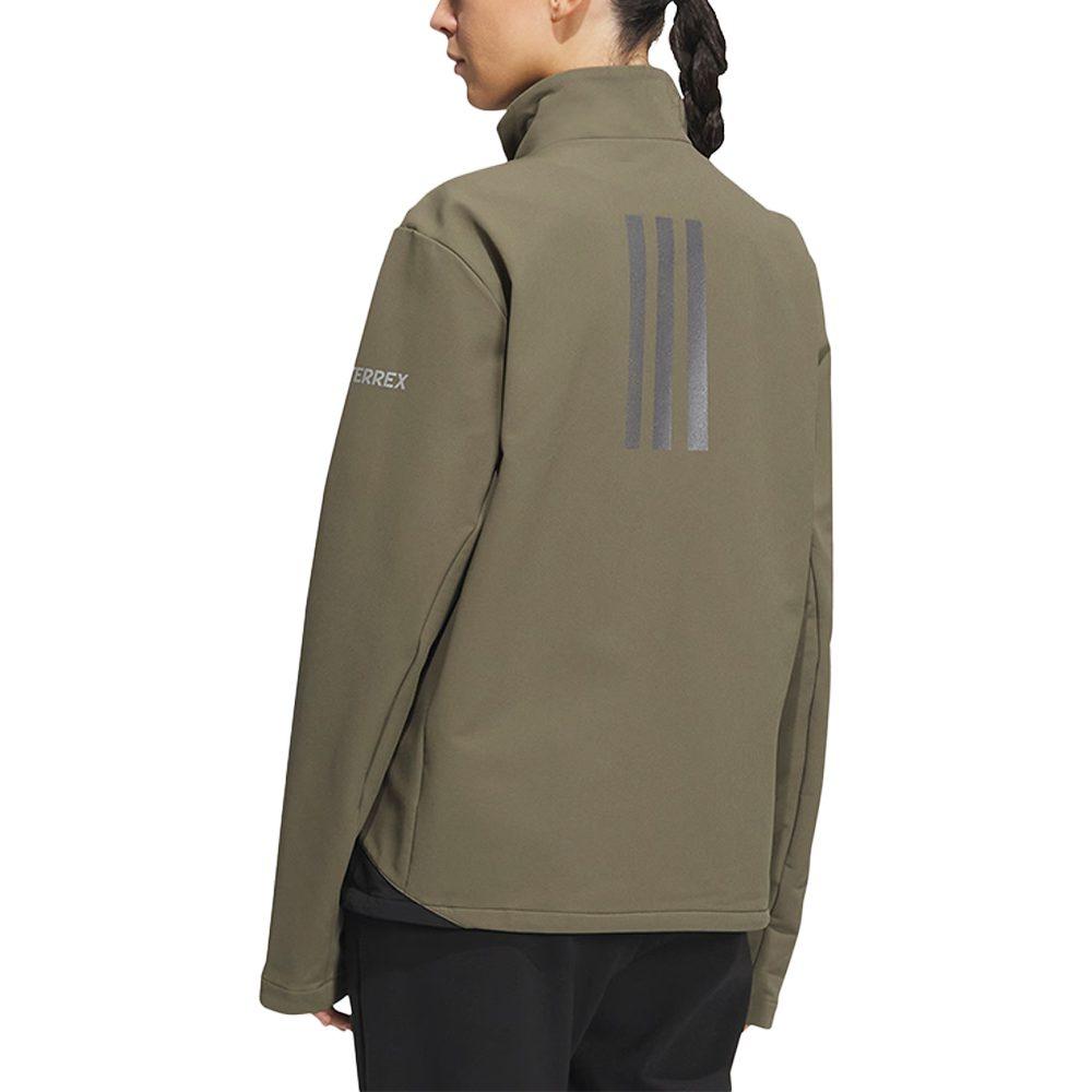 adidas Куртки Унисекс Strata Оливково-зеленый Стойка умеренная Другое HY4701