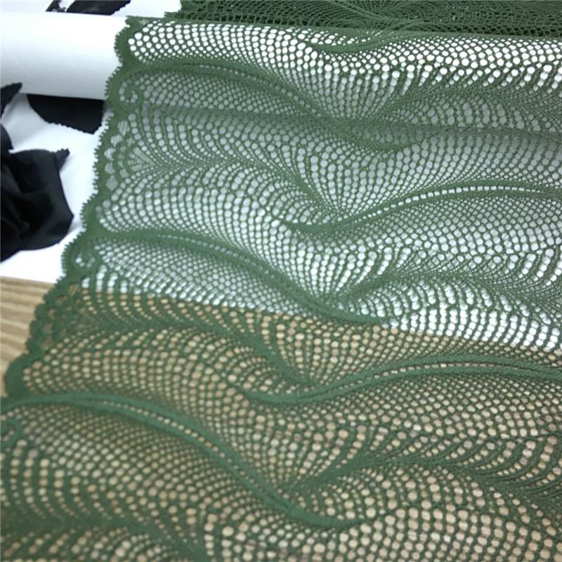 Эластичное кружево шириной 22 см, Ажурное кружево из эластана и спандекса для нижнего белья, бюстгальтеров, шитья и рукоделия