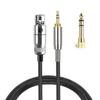 Прочный кабель 3,5 мм на MINI XLR 3 контакта для наушников Q701/K712/K702/K240 с адаптером 6,35 мм для наслаждения чистым звуком