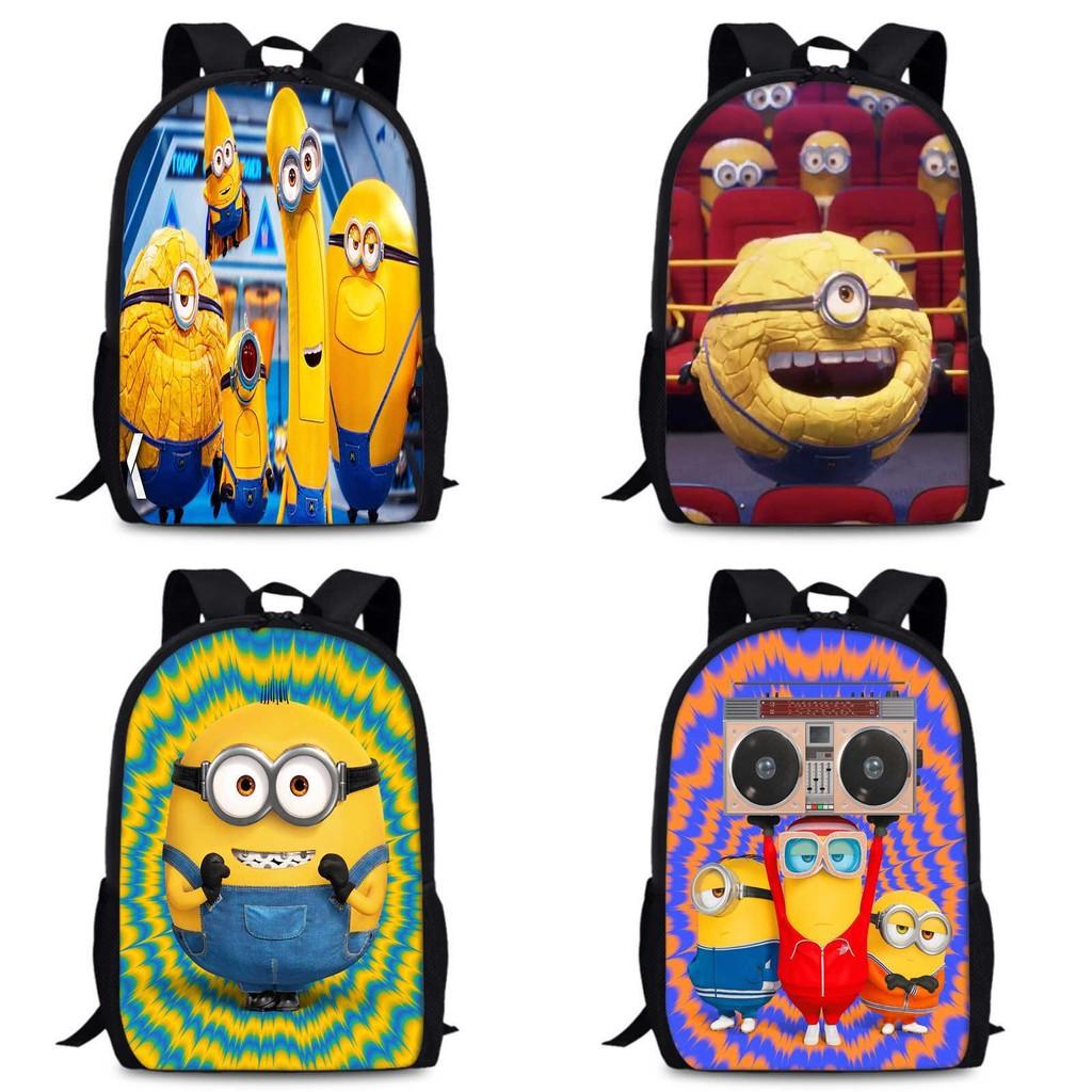 Вместительный 15-дюймовый рюкзак «Гадкий я 4» для школы, ткань Оксфорд, дышащий