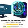 KEBIDUMEI WiFi 5 AC1200 PCI-E Wireless Adapter BT4.1 Dual Band 2.4G/5GHz 802.11AC Network Card Desktop PC For Windows 7/10/11