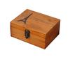 Ansimple Vintage Natural Wooden Storage Box with Stylish Wooden Box Lock, Small,