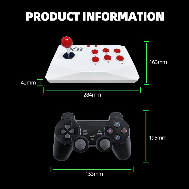 Новая игровая приставка Game Stick 4K TV Retro, встроенная 40000+ семейных игр, 15 эмуляторов для FBA GBA, беспроводной контроллер 2.4G