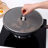 Набор из 2 крышек для плит из нержавеющей стали со складной кухонной ручкой