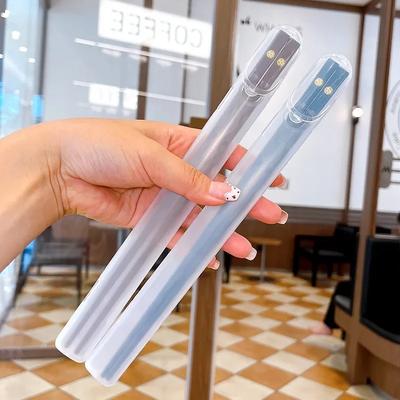 1 пара портативных многоразовых палочек для еды 24 см китайские палочки для еды столовая посуда корейские японские палочки для суши набор кухонные принадлежности