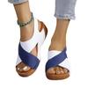 Foreign Trade Independent Station Breathable Women's Sandals 2025 Color Matching Women's Shoes 2024 New Summer Casual Beach Shoes Slippers