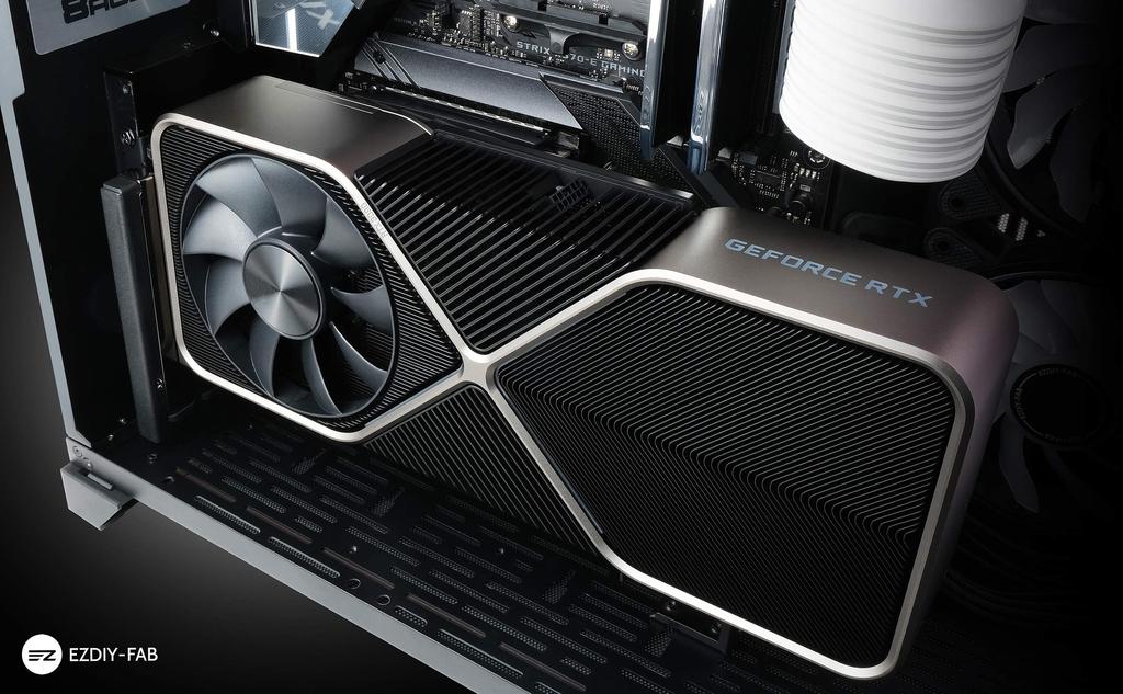 Новая версия кабеля-райзера PCI Express PCIe 16x со скоростью расширения, вертикальный для GPU, игровой, высокоскоростной райзер, прямой кабель-райзер для GPU, 90 градусов EZDIY-FAB