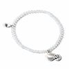 Harry Potter semi Precious stone bracelet with sterling silver Golden snitch charm