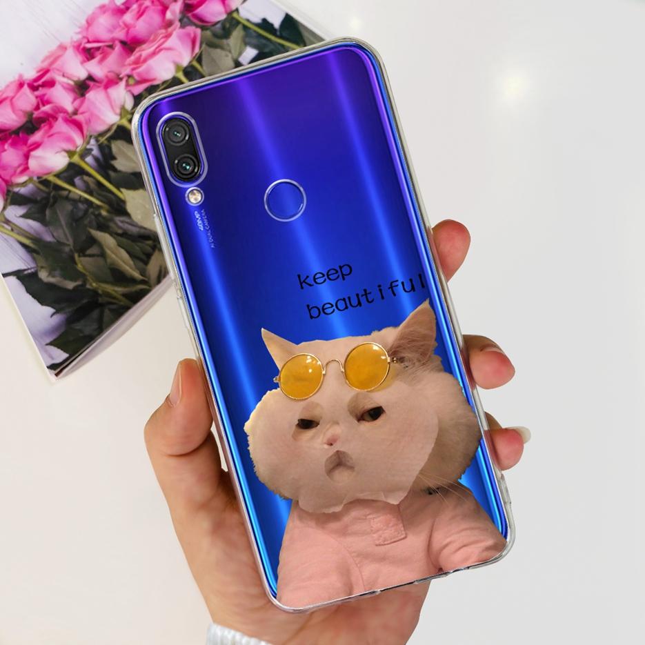 Чехол для Xiaomi Redmi Note 7 Pro Новый Модный Расписной Чехол Прозрачный Силиконовый Мягкий ТПУ Чехол для Телефона Для Redmi 7 Redmi7 Note7 Pro Корпус