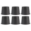 6 PCS Anti Vibration Pads Sofa Feet Pad Furniture Riser Mat for Table Cabinet Bed 3in Black Round