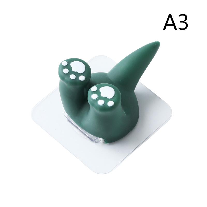 Держатель для зубной щетки в виде хвоста мультяшного животного, настенный крючок без проколов, симпатичный самоклеящийся крючок для полотенец в ванной, детский держатель для зубной щетки