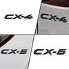 Автомобильный 3D ABS Пластик Хром Серебристый/Черный CX4 CX5 CX-4 CX-5 Логотип Автомобиля Боковое Крыло Задний Багажник Эмблема Наклейка Для Аксессуаров
