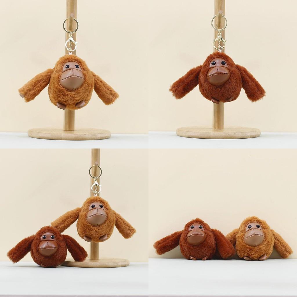 Long Huhu Bear Arm Monkey Pendant Plush Toy  Bag Pp Cotton Decorations Keychain