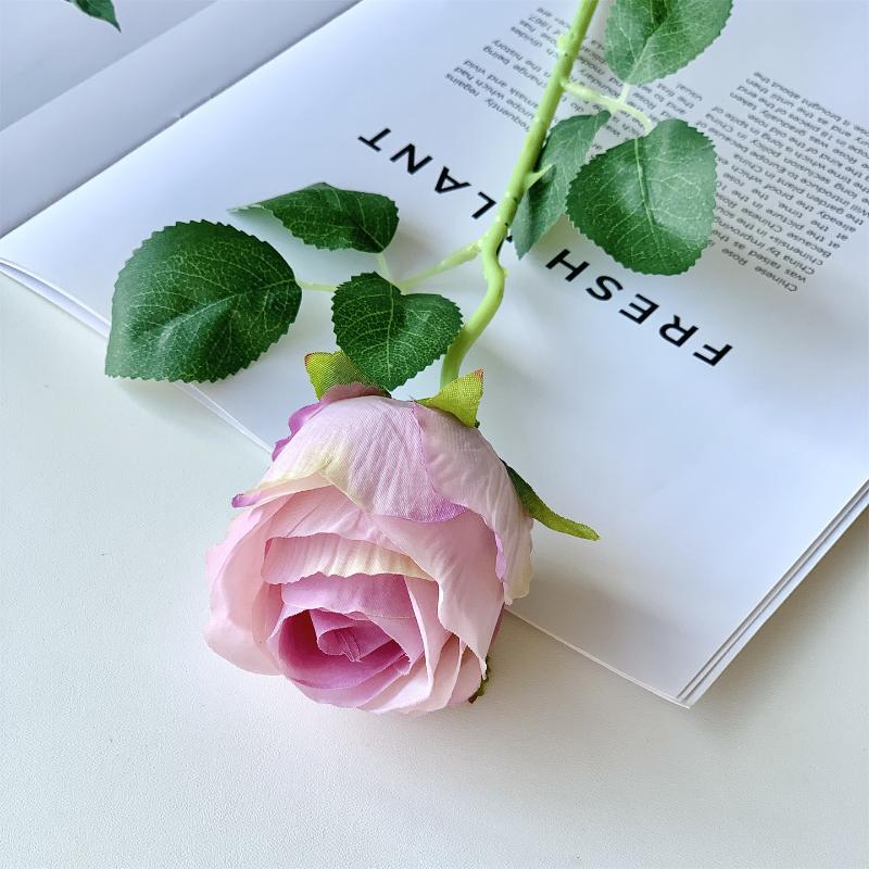 Rose Artificial Flower Wedding Home Decoration Silk Flower Pography Prop Silk Flower Rose