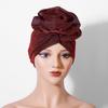 Headwear African Turban Caps Raw Silk Bonnet Elegant Head Wraps  Party Headgear