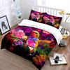 Colorful Hummingbird Art Set Bedding Set with 1 Duvet Cover 2 Pillowcases Single Double King Queen, Gift