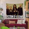 System Of A Down Группа Цветной Гобелен Настенное Полотно Хиппи Цветок Настенные Ковры Декор Комнаты в Общежитии Настенное Искусство Декор