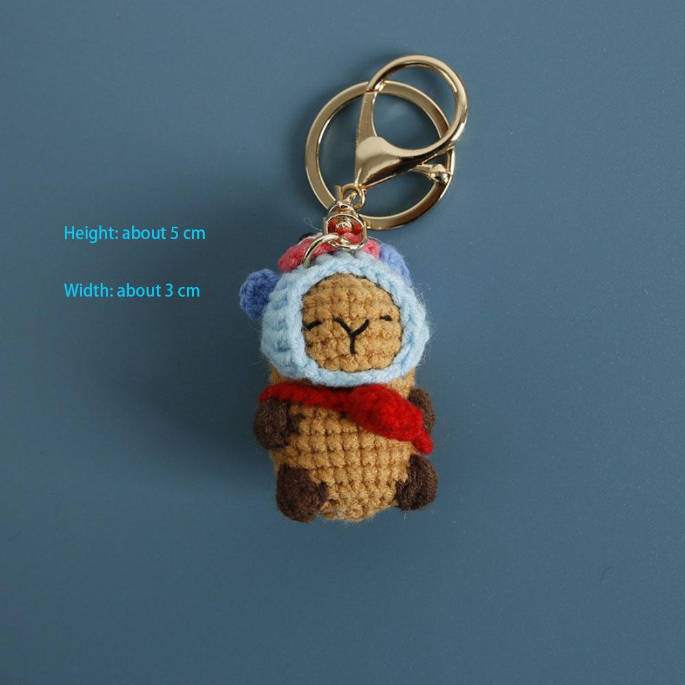 Кукла Капибара Брелки Капибара Вязаная Сумка Подвеска Новый Мультяшный Подвеска Детские Игрушки