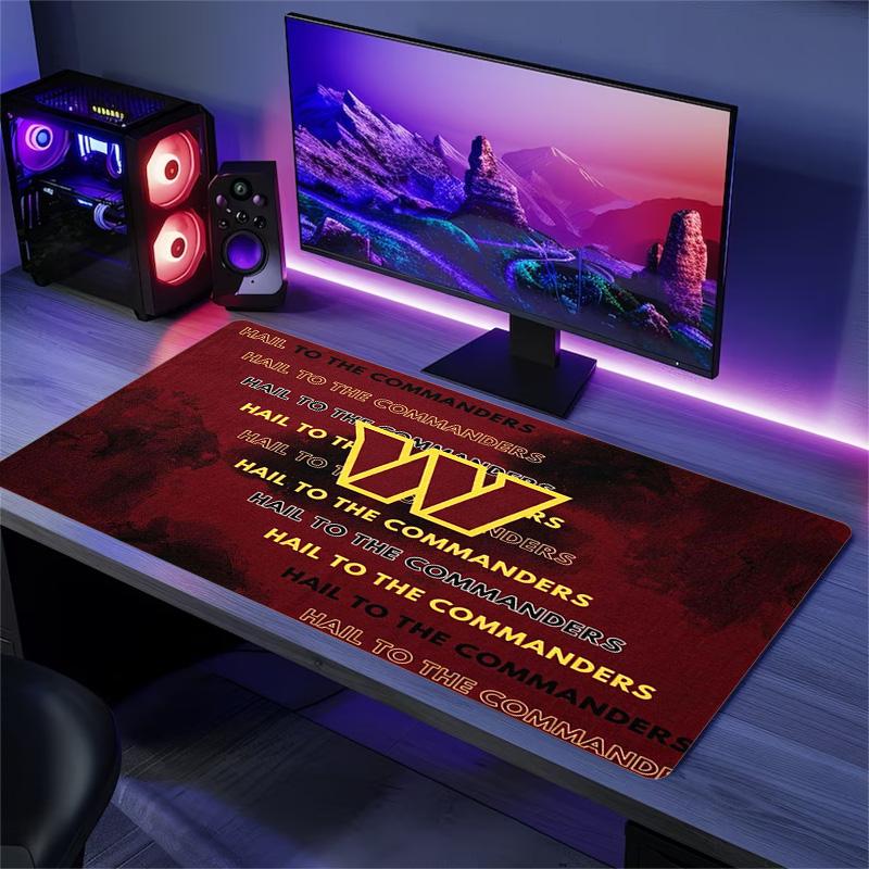 Washington Football Color Mouse Pad Large Gaming Table Cushion Non-slip Laptop Tablet Big Mousepad XXL Mat Mini PC Playmat With Lock edge