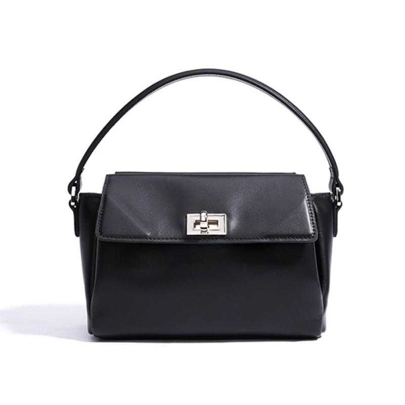 Minimalist Commuting Niche Flip Up Women's Bag Trend Versatile Leather Handbag High-end Sense Shoulder