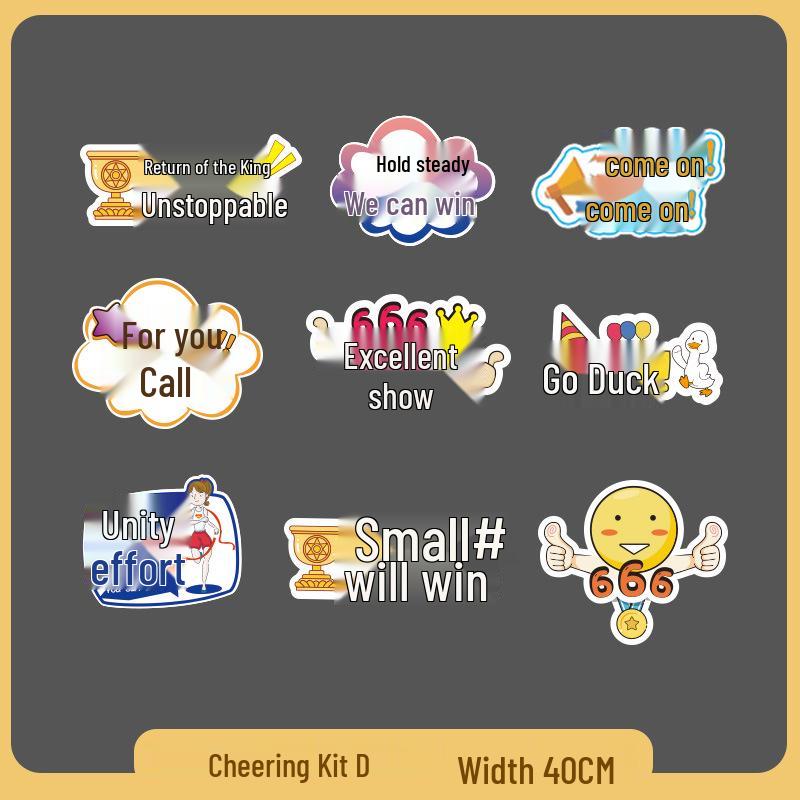 Custom Cheer Signs & Pom-Poms for Sports Events & Team Photos