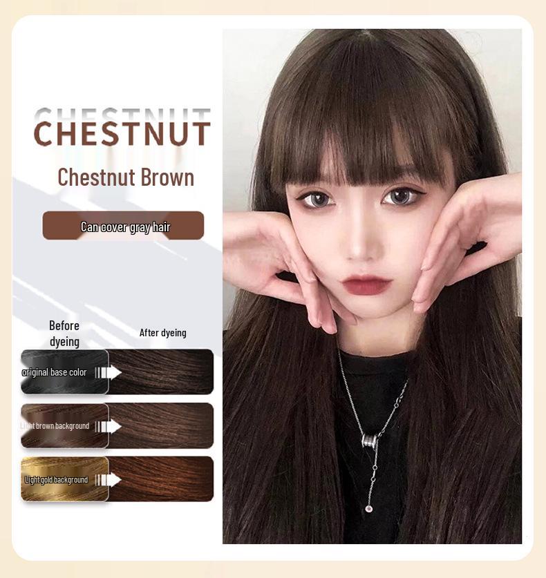 Травяная краска для волос Nanjing Tongrentang - Черный за одно мытье, нежная к коже головы, закрашивание седины.