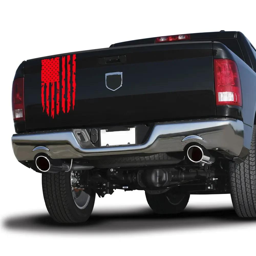 Автомобильная наклейка с флагом США, декоративная наклейка для Dodge RAM Toyota Hilux Tacoma Jeep Gladiator Isuzu Dmax Ford F150, аксессуары для автотюнинга