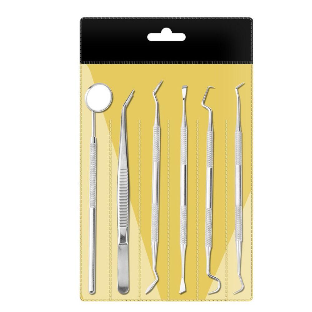Tartar Scraper Teeth Cleaning Tools Mouth Mirror Plaque Remover Dental Calculus Remover  Dentist