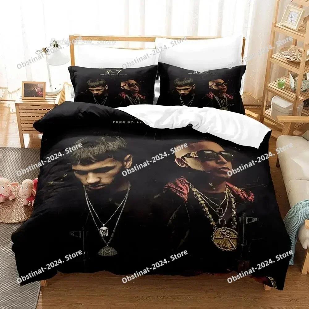 Anuel Aa Real Hasta La Комплект постельного белья с принтом Односпальный Одеяло Покрывало Наволочка Комплект из 3 предметов Детский Взрослый Размер