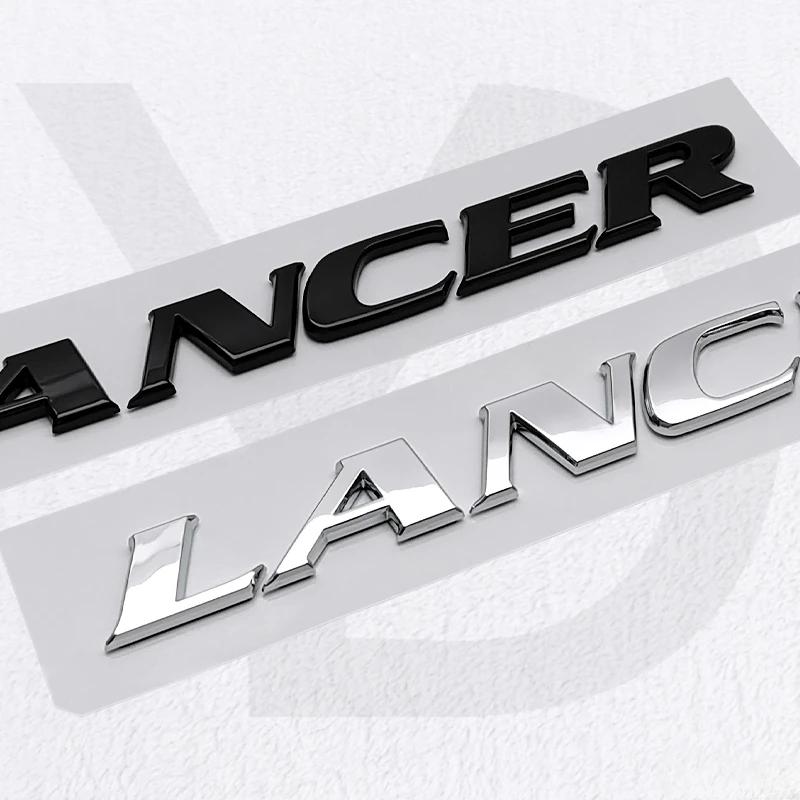 for Mitsubishi Lancer ABS Plastic Car Rear Trunk Emblem 3D Nameplate Badge Side Modified Deocration Styling Accessories