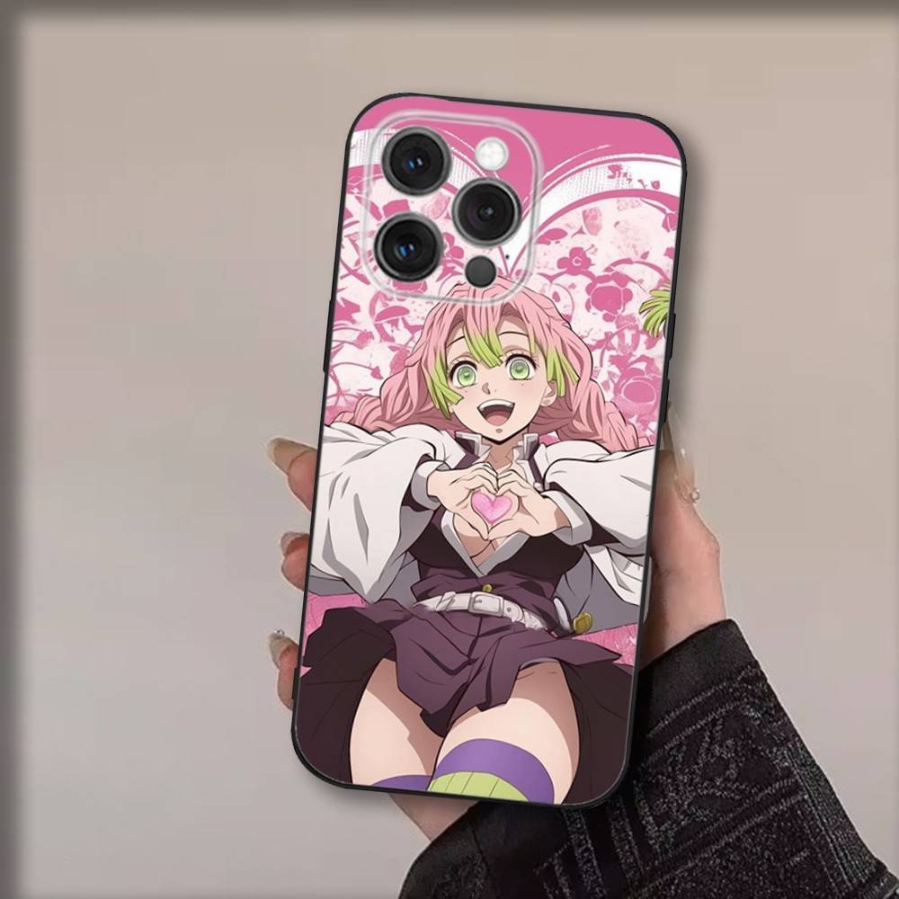 Чехол для телефона Аниме М-Мицури Канродзи для iPhone 17,16,15,14,13,12,11,Pro,Max,Plus,Air,X,XS,XR,SE,8,7,Mini,Мягкий черный Funda