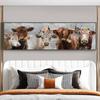 Cows with Flowers Posters Abstract Animals Canvas Painting Wall Art Pictures for Living Room Home Decoration Cuadros No Frame