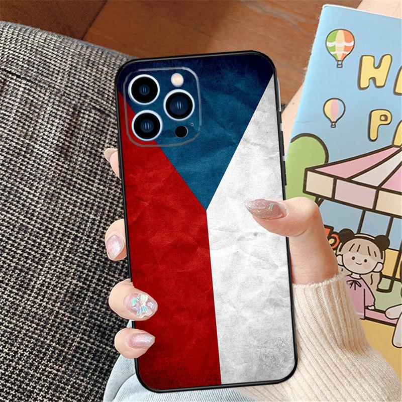 Czech Republic Czech Flag Phone Case For iPhone 15 14 16 Pro Max 11 12 13 Pro Max Mini XR 16e 16 15 Plus Bumper Cover