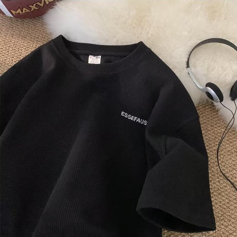 Мужские Женские Y2K Футболки с круглым вырезом Унисекс с коротким рукавом Топы Блузка Летняя модная одежда Уличная одежда Толстовки для мужчин