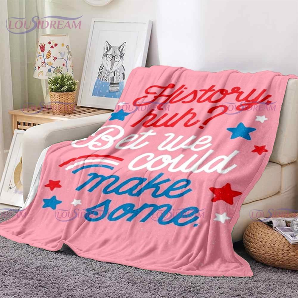 Одеяло из серии красного, белого и королевского синего цвета, мягкое фланелевое одеяло, одеяло для дома, спальни, дивана, пикника, путешествия, офиса, отдыха