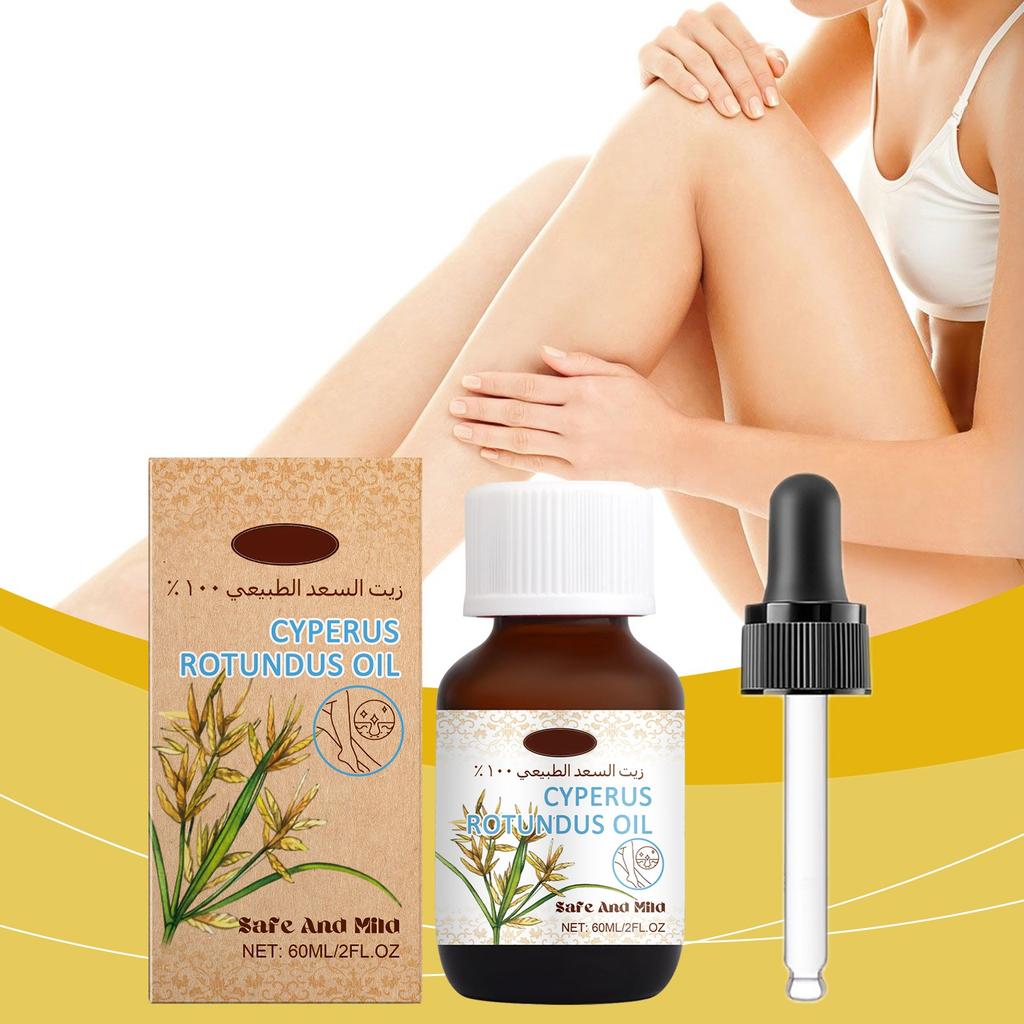 Масло Cyperus Rotundus Масло для удаления волос Натуральное масло для тела Увлажняющее питательное масло для удаления волос, 60 мл