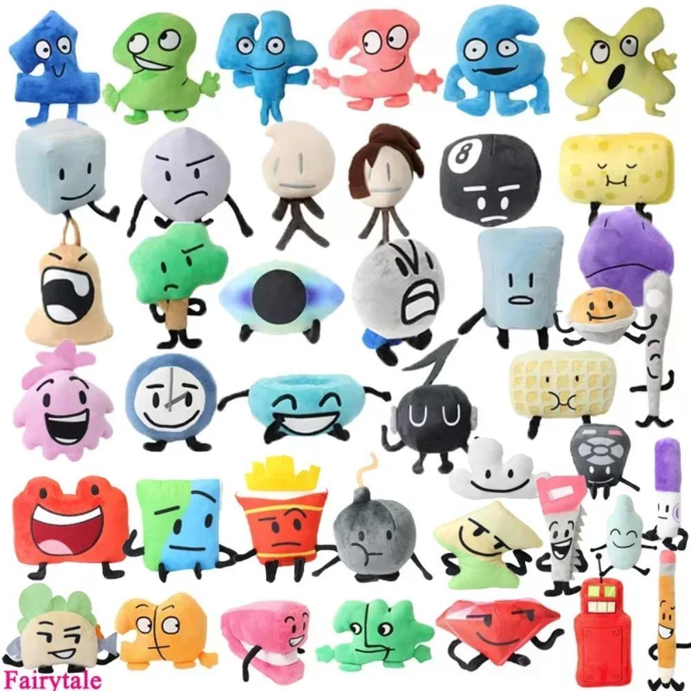 Битва за Остров Мечты BFDI Плюшевая Игрушка Мультяшная Кукла Мягкая Набивная Фигурка Маркер Ручка Картошка Фри Бутылка Гвоздь Пирог Мальчик Девочки Подарки на День Рождения