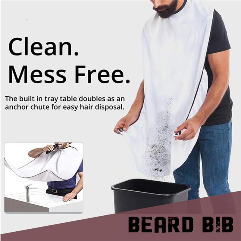 Men's Shaving Apron Beard Catcher Shawl Care Scarf Waterproof Floral Cloth Not Touching Hair Men's Bathroom Salon Cleaning Tool