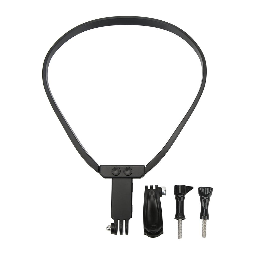 Neck Mount Bracket Retractable Selfie Necklace Holder for Action Camera Cell Phone Video Shoot