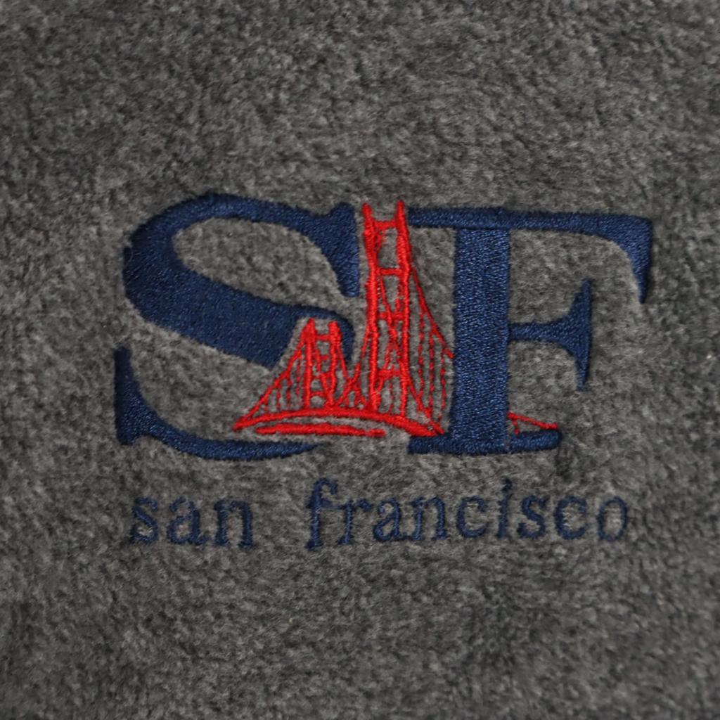 90s Made in USA Old Fleece jacket M gray Men's Used