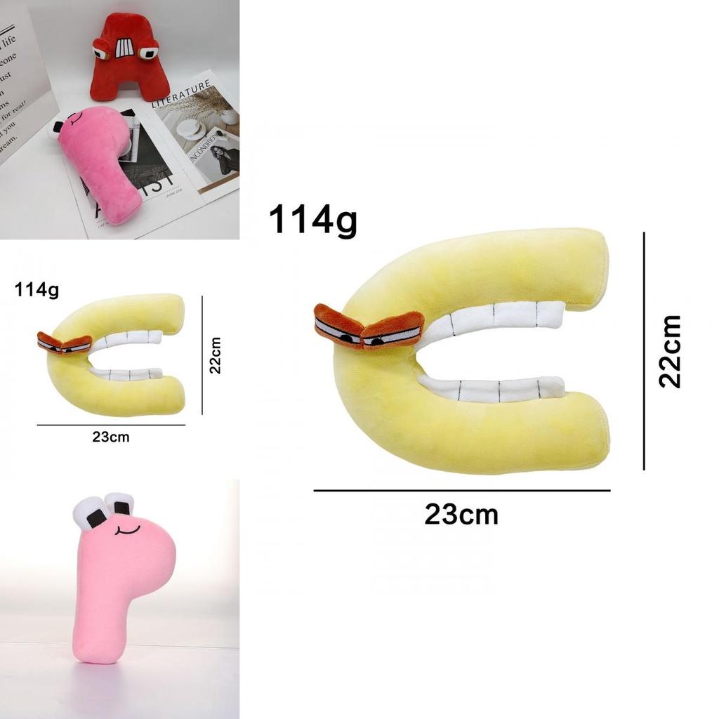 Colorful Alphabet Lore Letter A Plush Doll Educational Toys Xmas Home Decor Gift