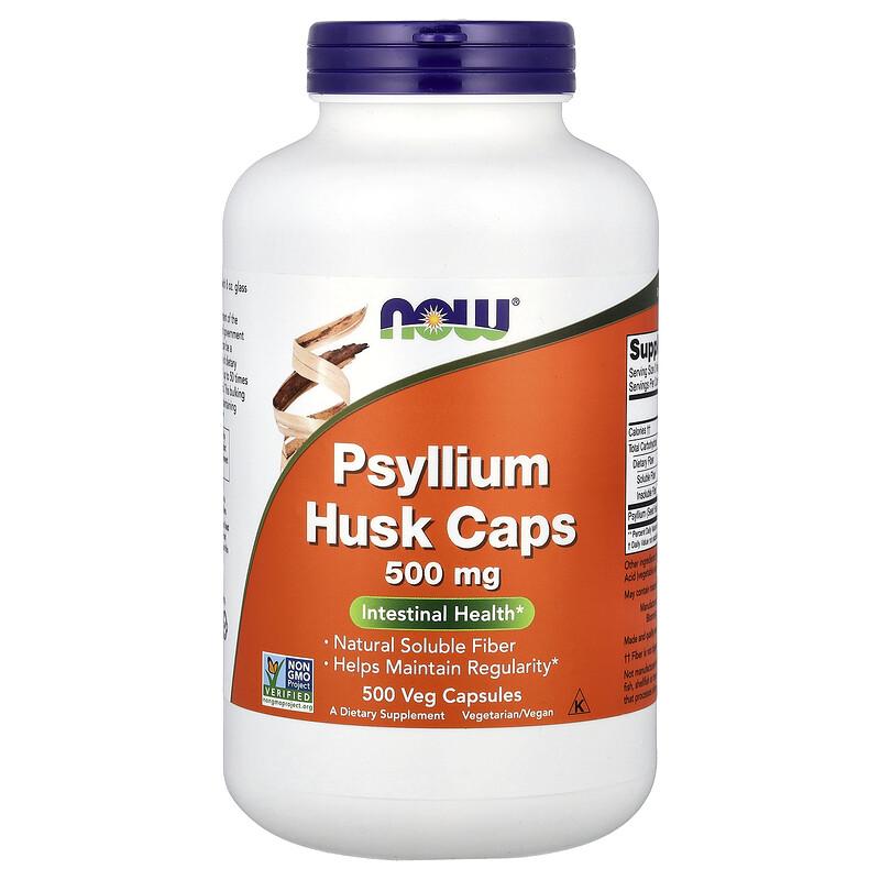Psyllium Husk Caps, 500 mg, 500 Veg Capsules