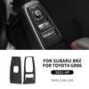 Real Carbon Fiber Car Door Window Switch Button Panel Trim Sticker For Subaru BRZ Toyota GR86    LHD RHD Accessories