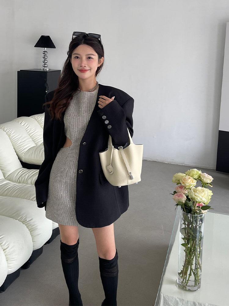 Первый слой коровьей кожи, мягкая кожаная сумка-ведро для овощей, переносная сумка для невесты высокого класса, сумка-вкладыш для ручной клади