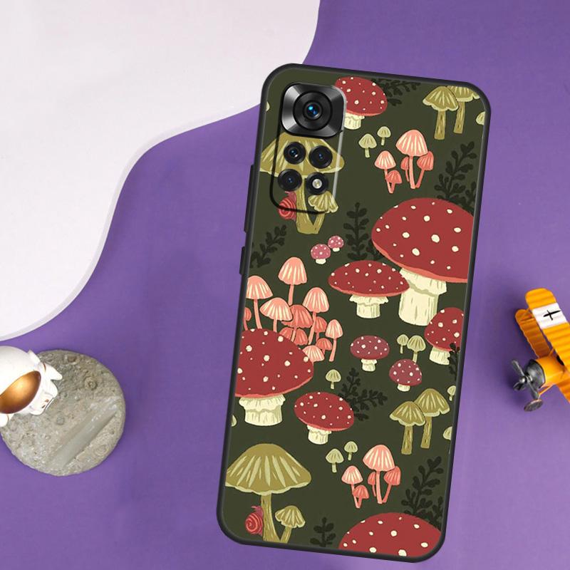 Чехол Hippie Mushroom Frog shrooms для Xiaomi Redmi Note 13 Pro 14 12 9 10 11 Pro 10S 11S 12S Redmi 10C 13C 14C 12C