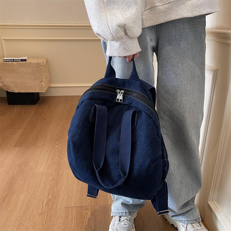 Джинсовый рюкзак для женщин, большая вместимость, сумка через плечо, дорожный рюкзак