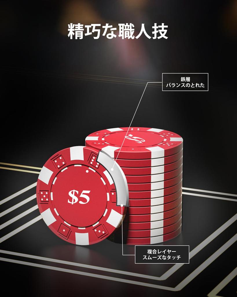 Фишки для покера HEITOK, 300 штук, набор для покера с номерами, алюминиевый кейс, совместимый с Texas, включает в себя 5 игральных костей и 2 набора игральных карт, 11,5 г