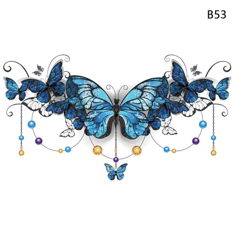 Водостойкая временная поддельная грудь, боди-арт, татуировка, ювелирные изделия, кружевная наклейка на талию, искусство