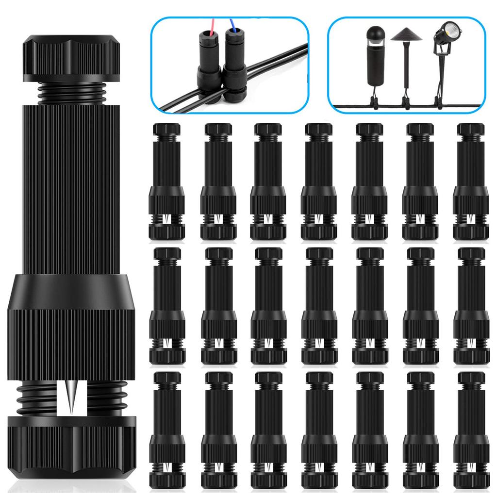 5/10pcs Low Voltage Wire Connectors, Fastlock Wire Connectors for Landscape Lighting, 12/14/16/18 Gauge Cable, Piercing Replacem