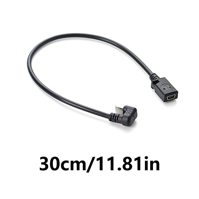 Мини USB 5-контактный female на Type C male Кабель для передачи данных для мобильного гейминга и зарядки планшета, 30 см